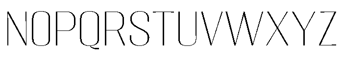 Migha-ThinSemiExpanded Font UPPERCASE