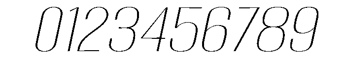 Migha-ThinSemiExpandedSlant Font OTHER CHARS