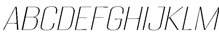 Migha-ThinSemiExpandedSlant FONT