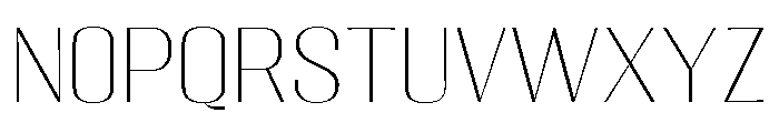Migha-ThinSemiExpanded Font LOWERCASE
