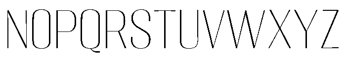 Migha-Thin Font LOWERCASE