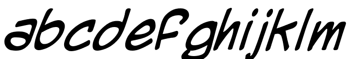 Mighty Zeo 2.0 Italic Font LOWERCASE