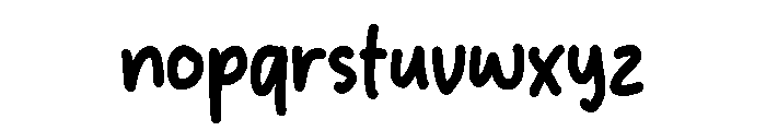 Mika Handwrite Font LOWERCASE