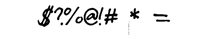 Mikee Font OTHER CHARS