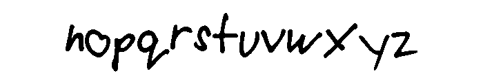 Mikee Font LOWERCASE