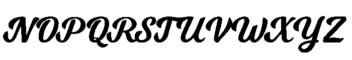 Milano Perla DEMO FONT Font UPPERCASE