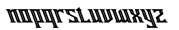 Miles Hunt Oblique Font LOWERCASE