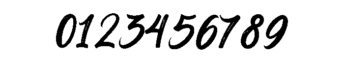 Milestone Brush Font OTHER CHARS