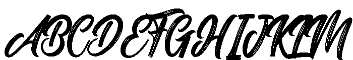 Milestone Brush Font UPPERCASE