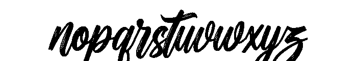 Milestone Brush Font LOWERCASE