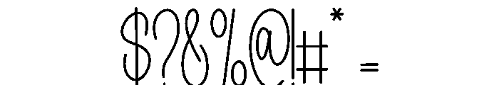 Milestone Font OTHER CHARS