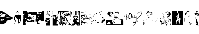 Miley Cyrus Font UPPERCASE