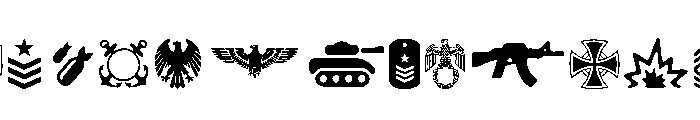 Militaria Font UPPERCASE