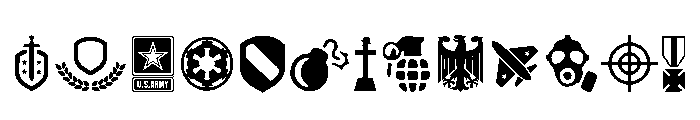 Militaria Font UPPERCASE