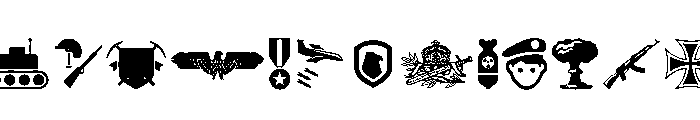 Militaria Font LOWERCASE
