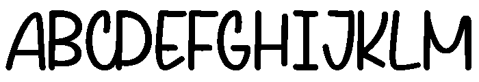 Milk Water Personal Use Font UPPERCASE