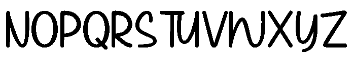 Milk Water Personal Use Font UPPERCASE
