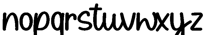 Milk Water Personal Use Font LOWERCASE