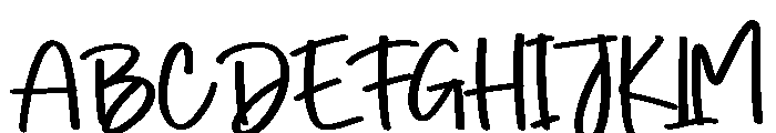 Milk1 Font UPPERCASE