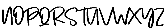 Milk1 Font UPPERCASE