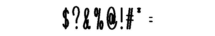 Milkcow Font OTHER CHARS