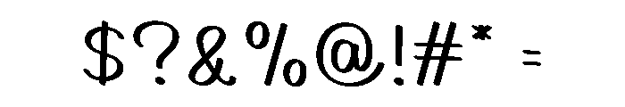 Milkshake2 Font OTHER CHARS