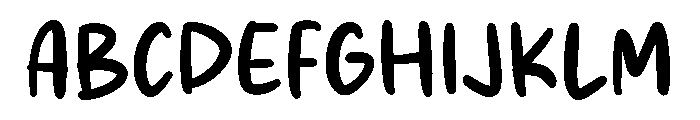 Milkshot Font UPPERCASE