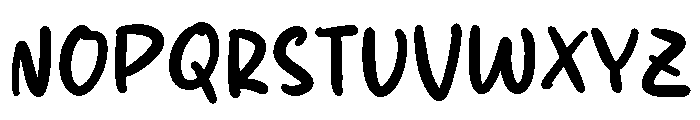 Milkshot Font UPPERCASE