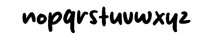 Milkshot Font LOWERCASE