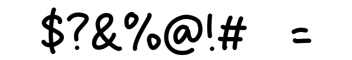Milky Blend Font OTHER CHARS