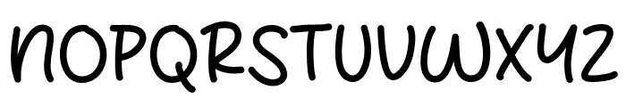 Milky Blend Font UPPERCASE