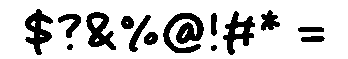 Milky Cream Font OTHER CHARS
