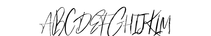 Milles handwriting Demo Regular Font UPPERCASE