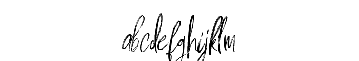 Milles handwriting Demo Regular Font LOWERCASE
