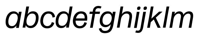 Milligram Trial Italic Font LOWERCASE