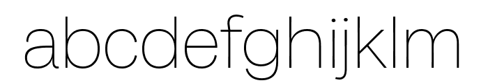 Milligram Trial Thin Font LOWERCASE