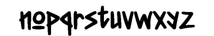 Miloska Font LOWERCASE