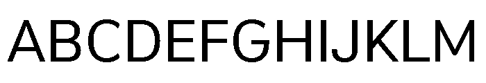 Min Sans Regular Font UPPERCASE