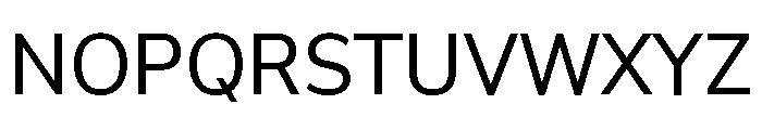 Min Sans Regular Font UPPERCASE