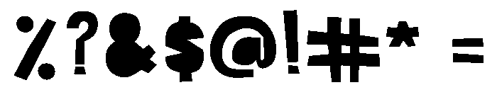 Minator Font OTHER CHARS