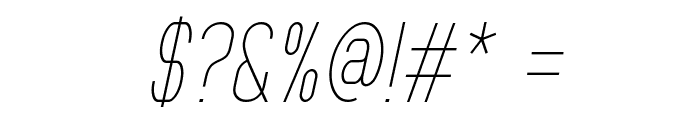 MindBlue Light Italic Font OTHER CHARS