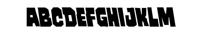 Mindless Brute Leftalic Font LOWERCASE