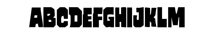 Mindless Brute Staggered Font UPPERCASE