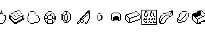 MineDings Regular Font UPPERCASE