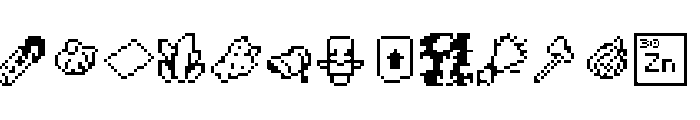 MineDings Regular Font LOWERCASE