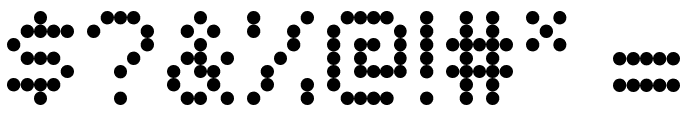 Minecart LCD Font OTHER CHARS