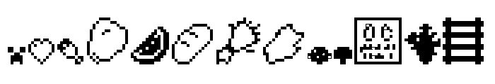 Minecraft 1.0 Regular Font UPPERCASE