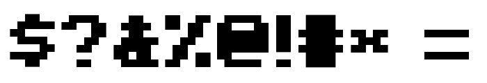 Minecraft Bold Font OTHER CHARS