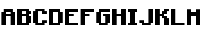 Minecraft Bold Font UPPERCASE