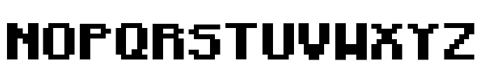 Minecraft Bold Font UPPERCASE